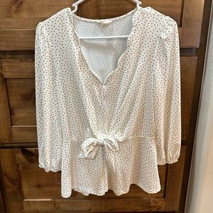 Meraki Dotted Blouse